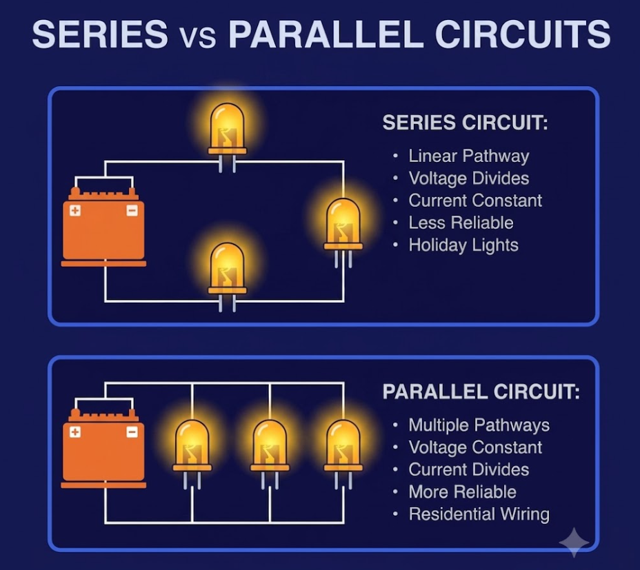 LED Circuits: Series vs Parallel Explained